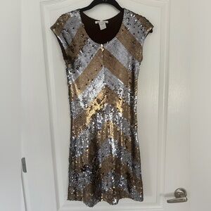 Alice & Olivia Sequin Mini Dress